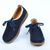 Дамски мокасини от естествен велур - Два цвята, снимка 3 - Дамски ежедневни обувки - 40120275