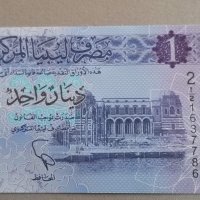Банкнота - Либия - 1 динар UNC | 2019г., снимка 2 - Нумизматика и бонистика - 40210271