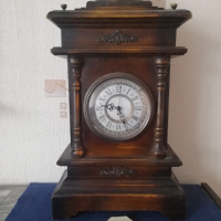 Стари настолни часовници, дървени масивни, електромеханични., снимка 14 - Антикварни и старинни предмети - 40696059