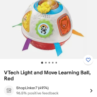 Интерактивна образователна сфера топка Light and Move Learning Ball VTech , снимка 7 - Музикални играчки - 44835323