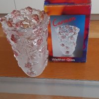 Кристален поднос и кристална ваза, снимка 4 - Прибори за хранене, готвене и сервиране - 41421516