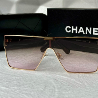 CH дамски слънчеви очила маска с лого, снимка 6 - Слънчеви и диоптрични очила - 44686137