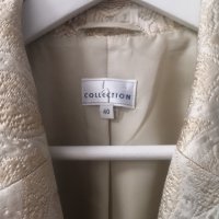 Дамско официялно сако златно и бяло, размер L , снимка 4 - Сака - 41045419