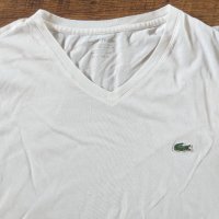 Lacoste V-Nec - страхотна мъжка тениска , снимка 2 - Тениски - 41424266