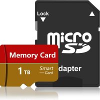 HOQOFSE Micro SD 1TB Водоустойчива карта памет за съхранение на данни, снимка 1 - Чанти, стативи, аксесоари - 44202961