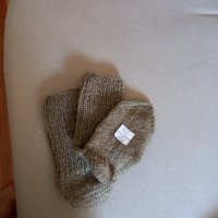 Ръчно плетени мъжки чорапи от вълна размер 42, снимка 2 - Мъжки чорапи - 41762735