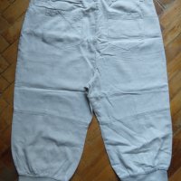 Два чифта бермуди - маркови ленени потури и дънкови бермуди / цвят Милитъри, снимка 4 - Къси панталони и бермуди - 42149043