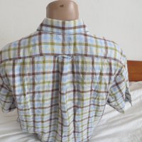 Мъжка риза с къс ръкав от лен Giordano, снимка 4 - Ризи - 41521489