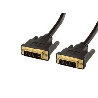 5 м DVI-D Dual link 24+1 Мъжки Към Мъжки Кабел,златни конектори, снимка 1 - Кабели и адаптери - 42036696