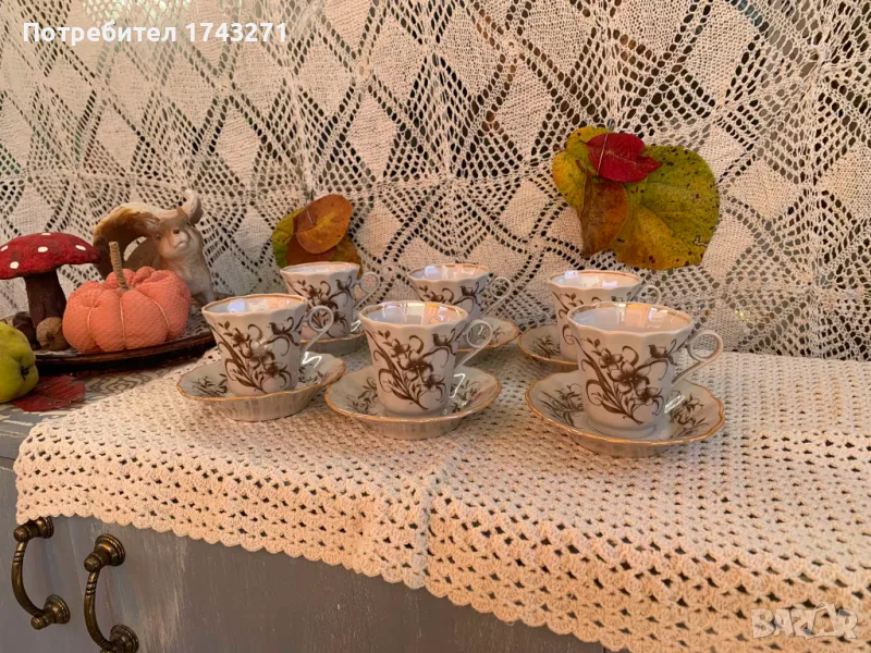 Сервиз за кафе произведен в СССР., снимка 1