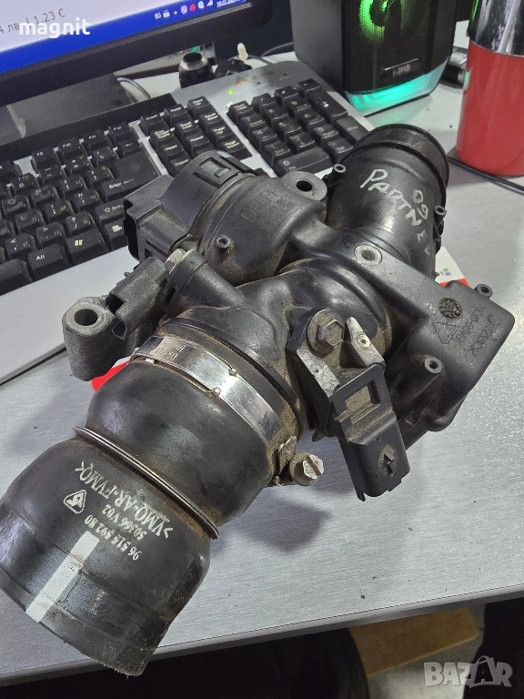 9660030480 Дроселова клапа за Peugeot Parther комплект със мап сензорите, снимка 1