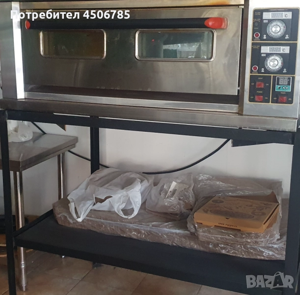 Пещ за пица и баници + стойка, снимка 1