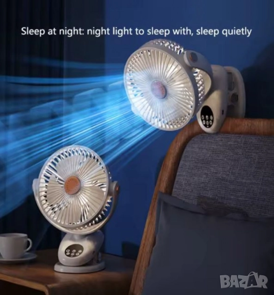 Настолен вентилатор с дистанционно управление — мощно, стилно и практично охлаждане за всяко помещен, снимка 1