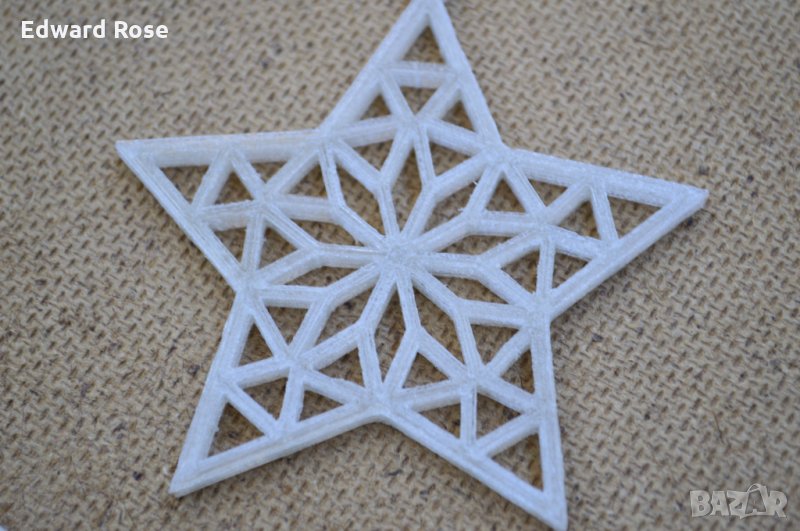 Пластмасови звездички за декорация , снимка 1