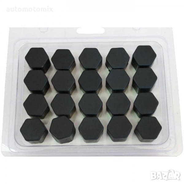 КАПАЧЕТА ЗА БОЛТОВЕ 17ММ и 19ММ - ЧЕРНИ - 22089, снимка 1