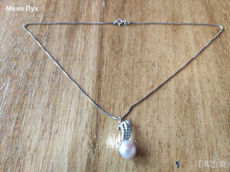 Сребърно колие (59), снимка 1