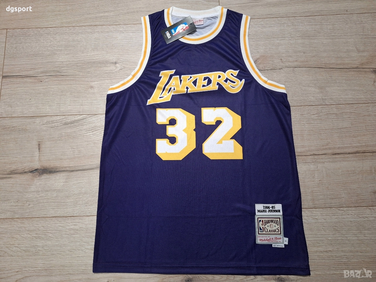 Баскетболен потник на Меджик Джонсън #Лейкърс #32# Mitchell&Ness!, снимка 1