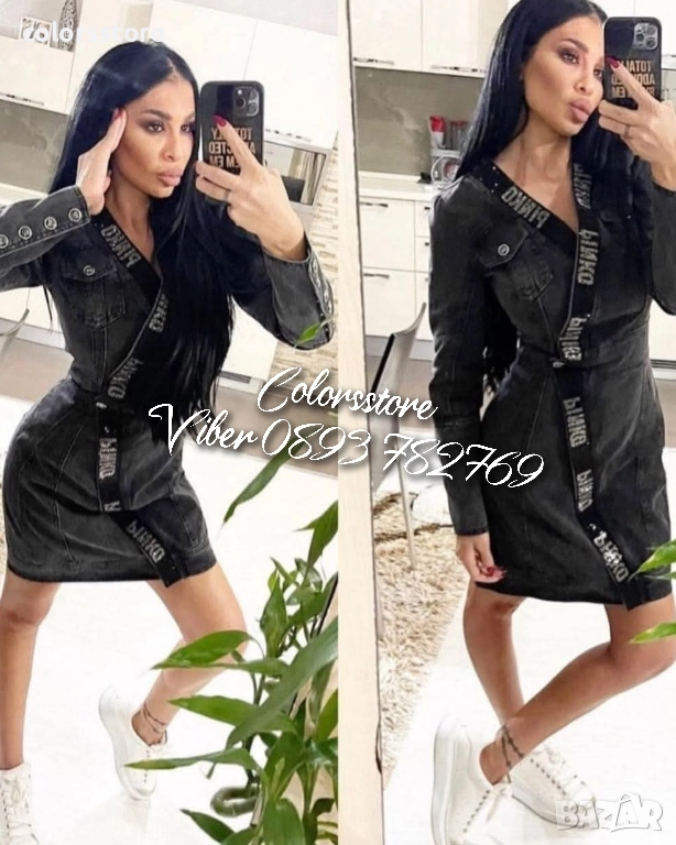 Дамска дънкова рокля кодBR56GV, снимка 1