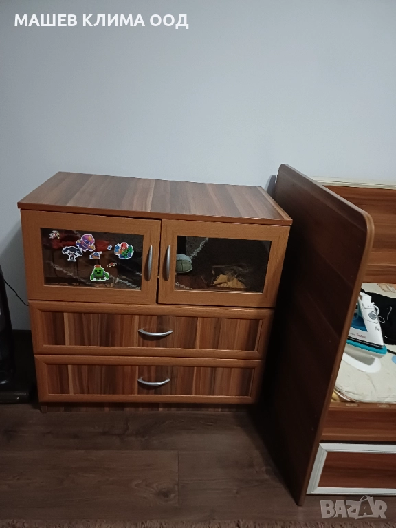 Детска кошара 140/70 с люлка, скрин и масичка, снимка 1