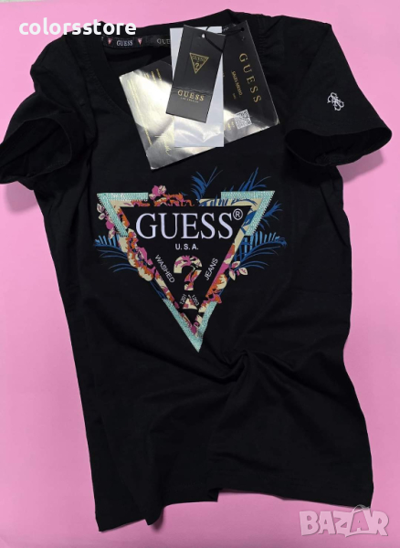Дамска Черна тениска Guess кодVL227H, снимка 1