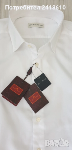 ETRO Milano Cotton  Made in Italy Mens Size 42 - L  НОВО! ОРИГИНАЛ! Мъжка памучна Риза., снимка 1