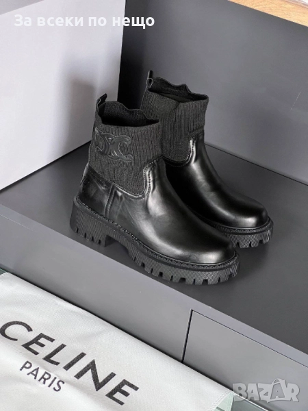 Celine Дамски Черни Зимни Боти Селин Код E1061, снимка 1