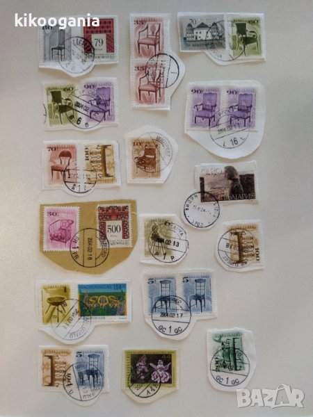 45 броя пощенски марки (употребявани), снимка 1