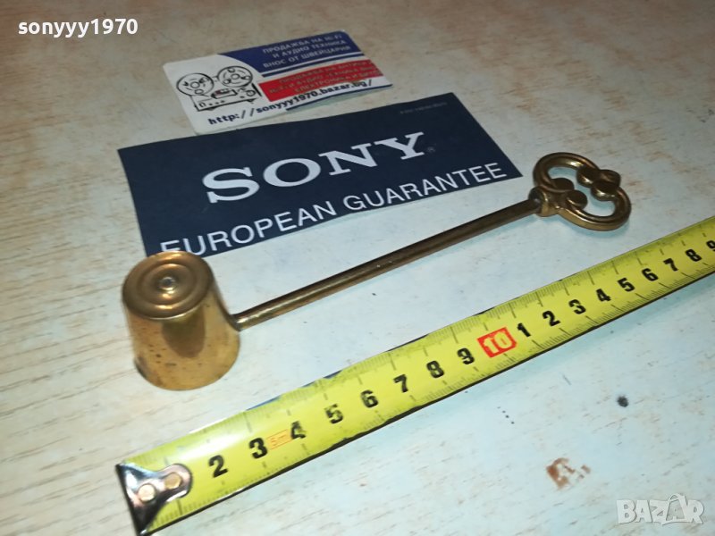 ГАСАЧ ЗА СВЕЩИ-МЕД МЕСИНГ 1007231939, снимка 1