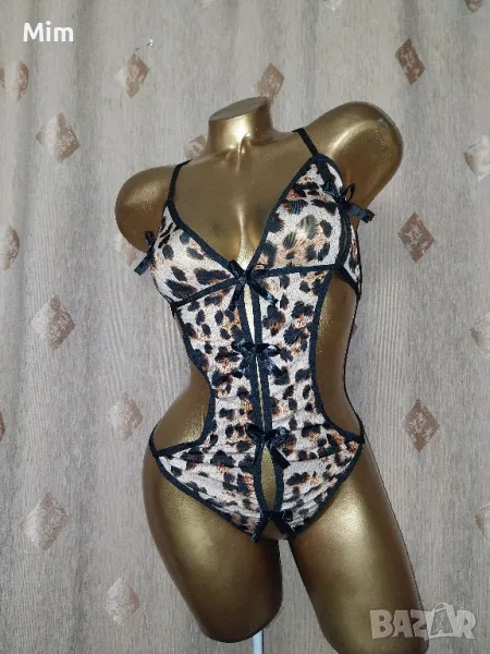 L/XL Отворено Боди анимал принт , снимка 1