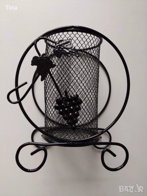 Елегантен метален органайзер за бюро | Метална поставка за химикали | Моливник, снимка 1