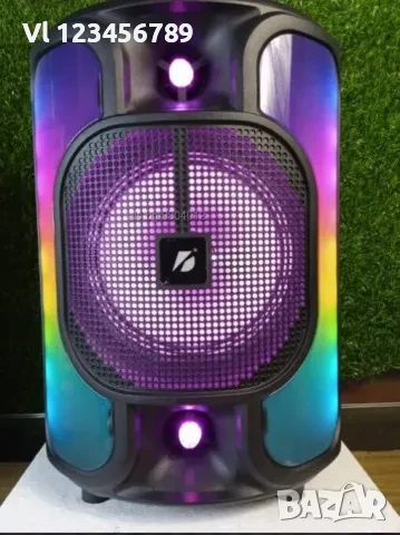 Караоке тонколона с Bluetooth KTS-1766 8’’ и микрофон, снимка 1