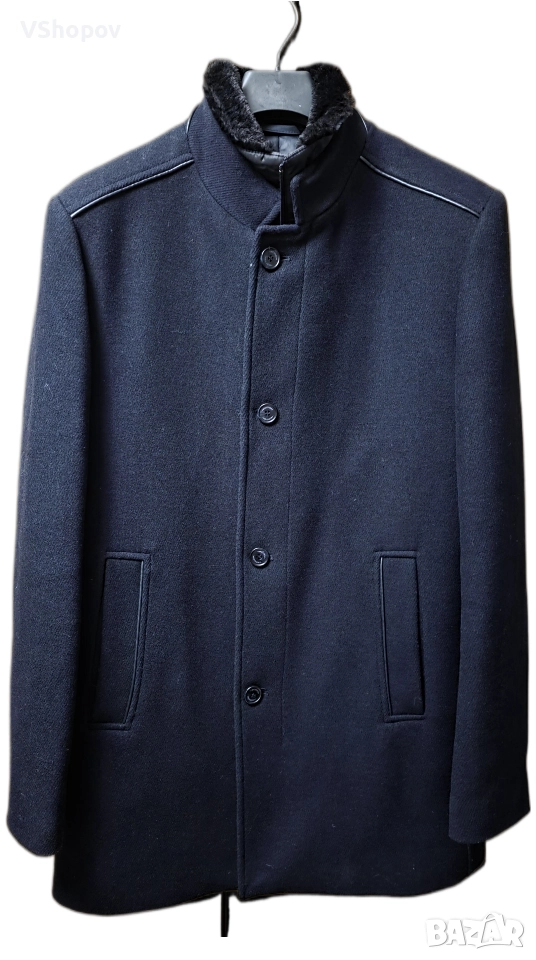 Мъжко палто TEODOR – Navy, размер 50, снимка 1