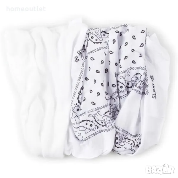 ПРОМОЦИЯ Мултифункционален шал/лента BARTS за коса в бяло, снимка 1