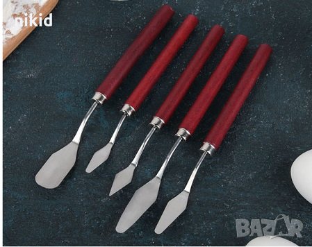 сет 5 бр шпатули шпатула за декориране рисуване, снимка 1