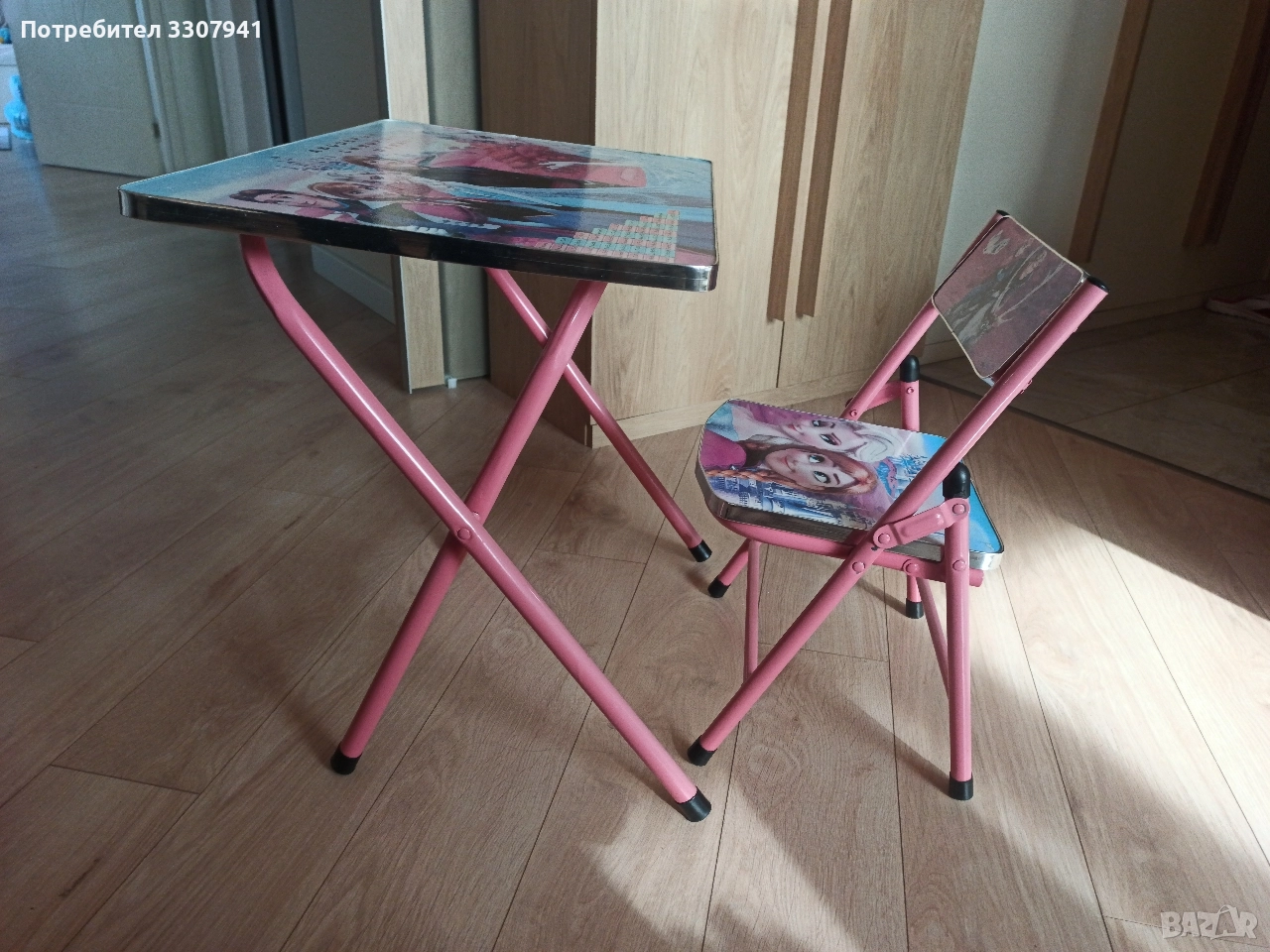 Детски масичка и столче Замръзналото кралство, снимка 1