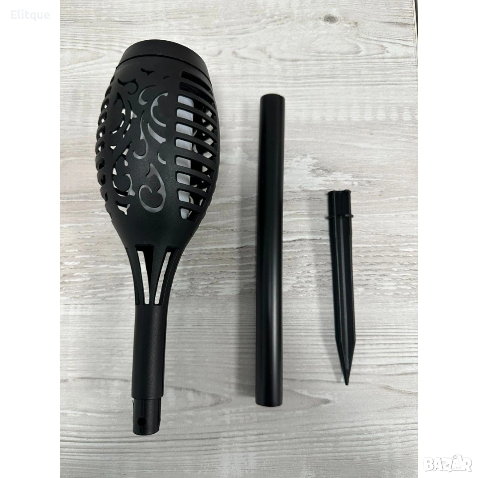 10 броя Соларна лампа тип факел с пламъчен ефект А1635, снимка 1