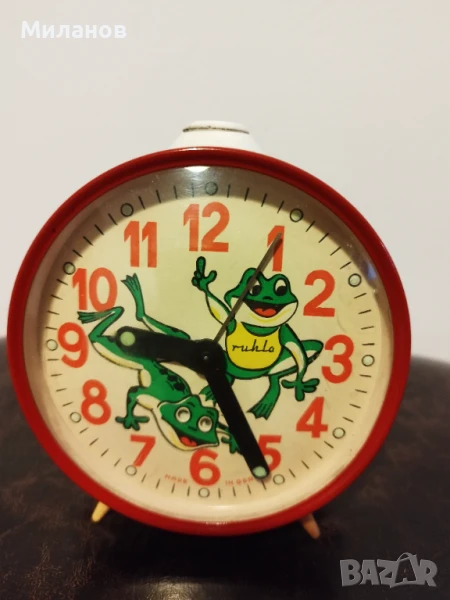 Стар механичен будилник, настолен часовник, снимка 1