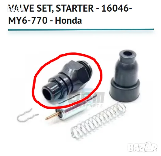 Смукач карбуратор Honda Dominator Nx500 Nx650 XR650L Choke Starter, снимка 1