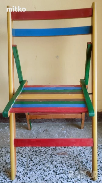 Сгъваем стол от бук, снимка 1