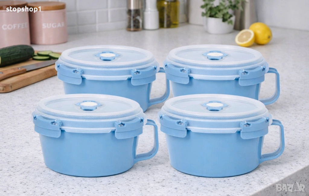  КУПА ЗА ОБЯД ЗА СУПА ИЛИ ЯСТИЕ ЗА ВЪЗМОЖНОСТ В МИКРОВЪЛНОВАТА 850 мл, снимка 1