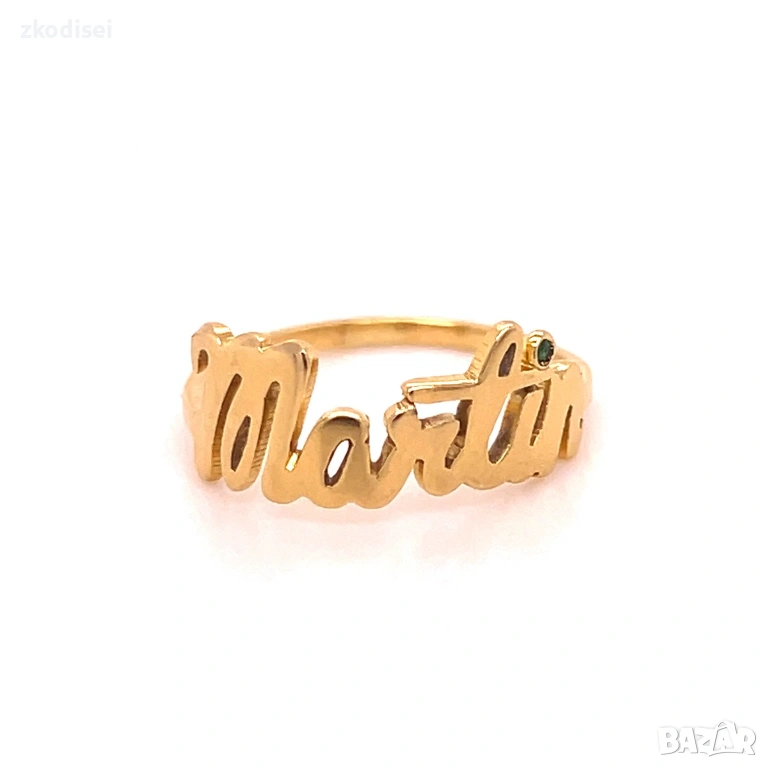 Златен дамски пръстен 1,93гр. размер:49 18кр. проба:750 модел:36311-1, снимка 1