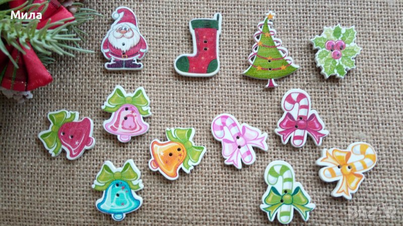 Дървени коледни фигури, снимка 1