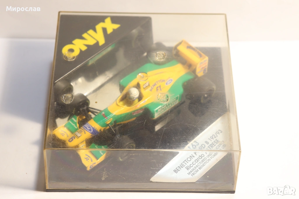 1:43 ONYX BENETON FORD RICARDO PATRESE БОЛИД ФОРМУЛА, снимка 1
