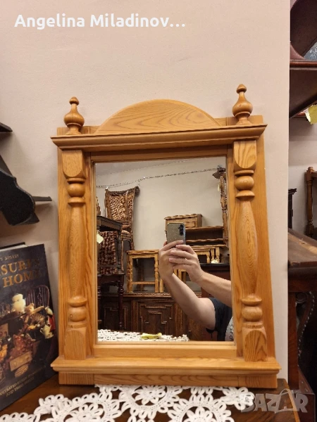 Винтидж огледало с масивна рамка , снимка 1