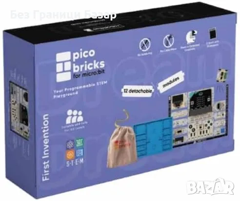 Нов Комплект за STEM Изобретения с Microbit – 12 Лесни Модула за Кодиране и Проекти, снимка 1