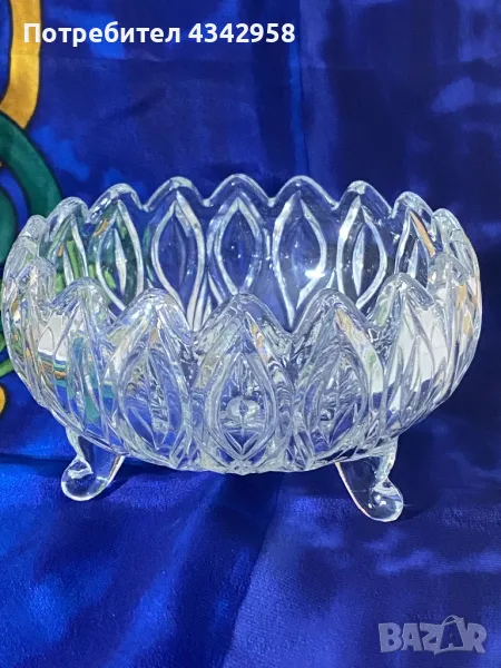 Vintage кристална ваза., снимка 1