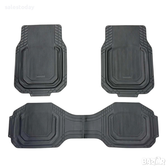 Гумени стелки за автомбил, 2 предни и 1 задна цяла, снимка 1