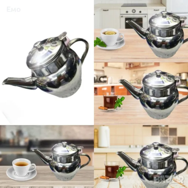 Чайник, от неръждаема стомана, 1L, снимка 1