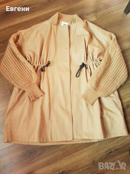 Голям размер яке с плетени ръкави., снимка 1
