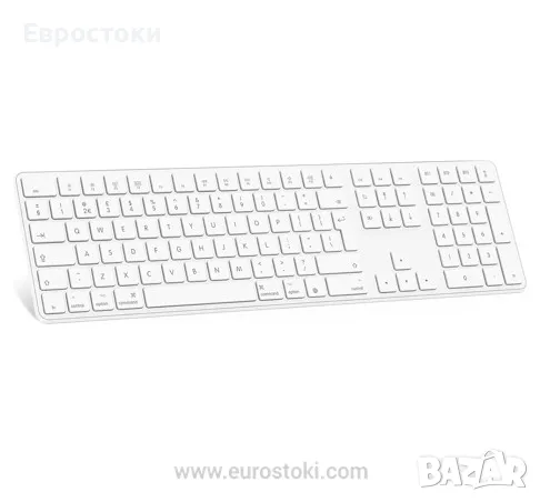 Безжична клавиатура OMOTON KB515, Bluetooth клавиатура, захранвана с батерии, пълен размер, снимка 1